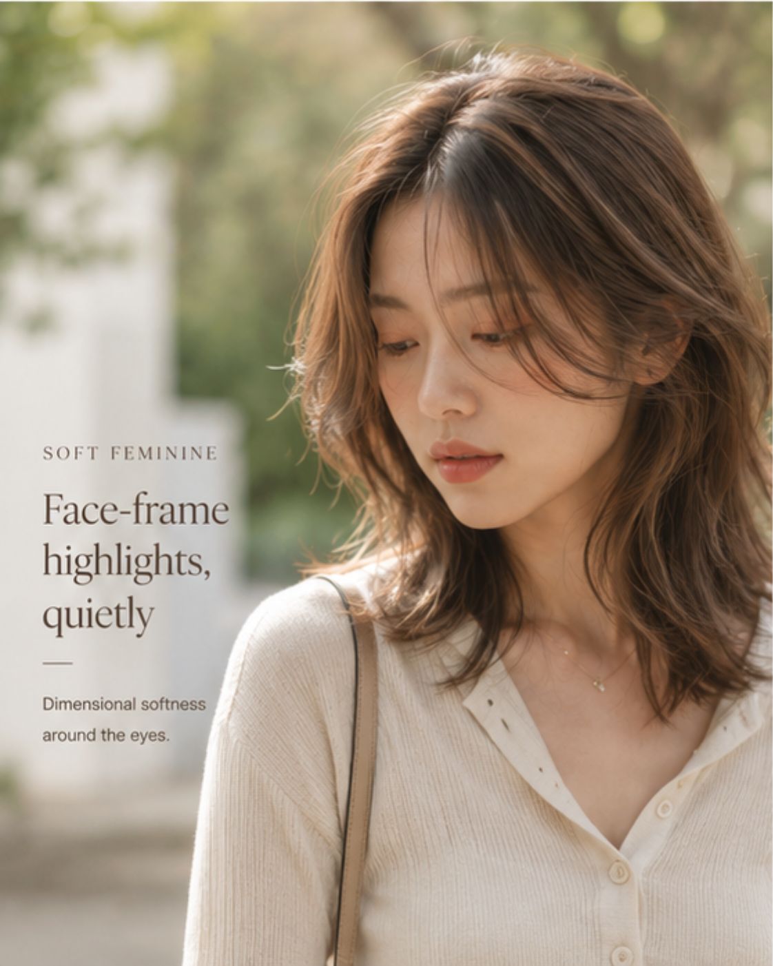 Korean face-framing highlights