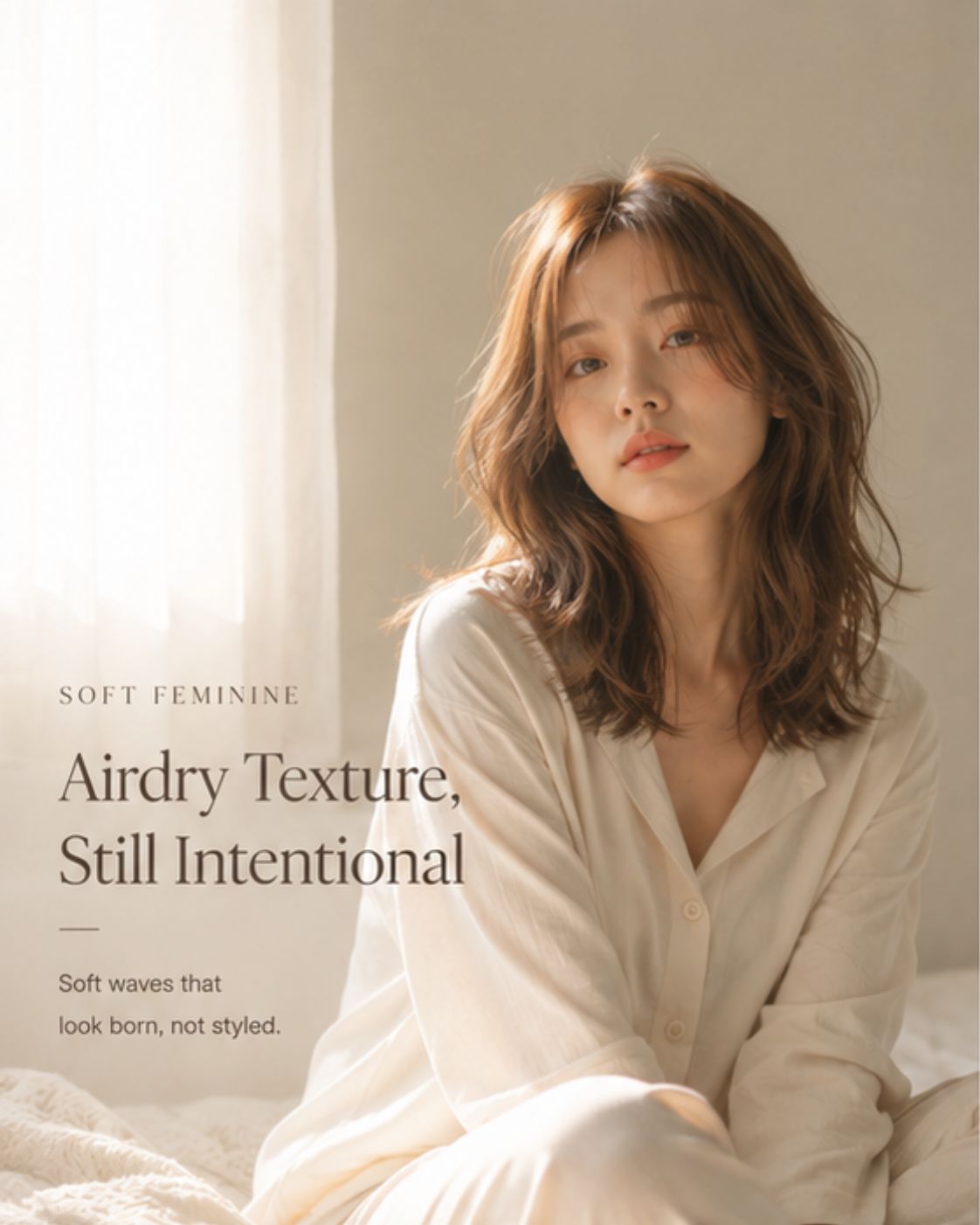 Soft Korean airdry texture