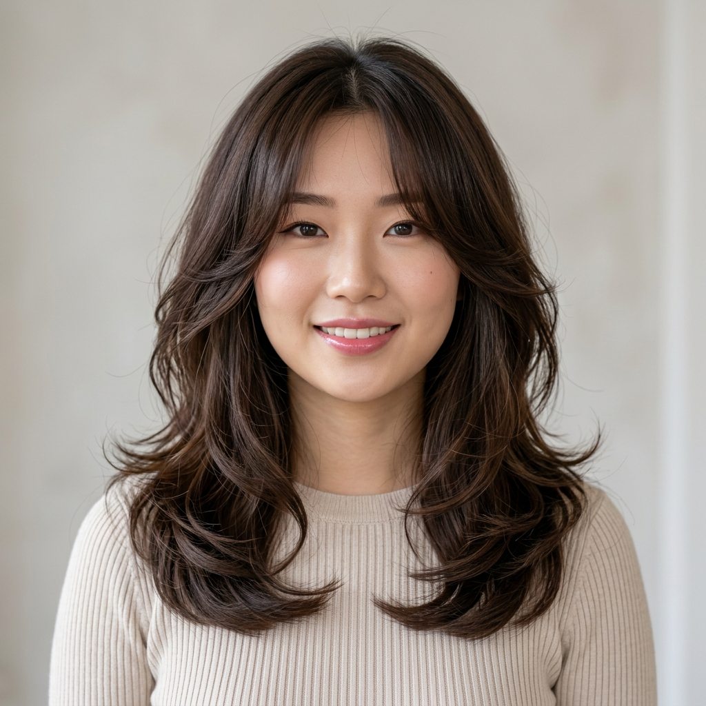 Medium Length Voluminous Blowout