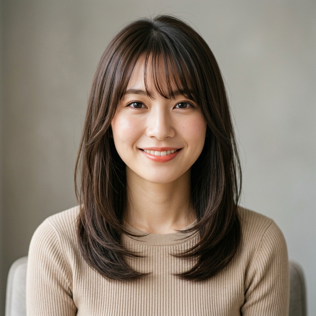 Refined Layered Medium with See-Through Bangs