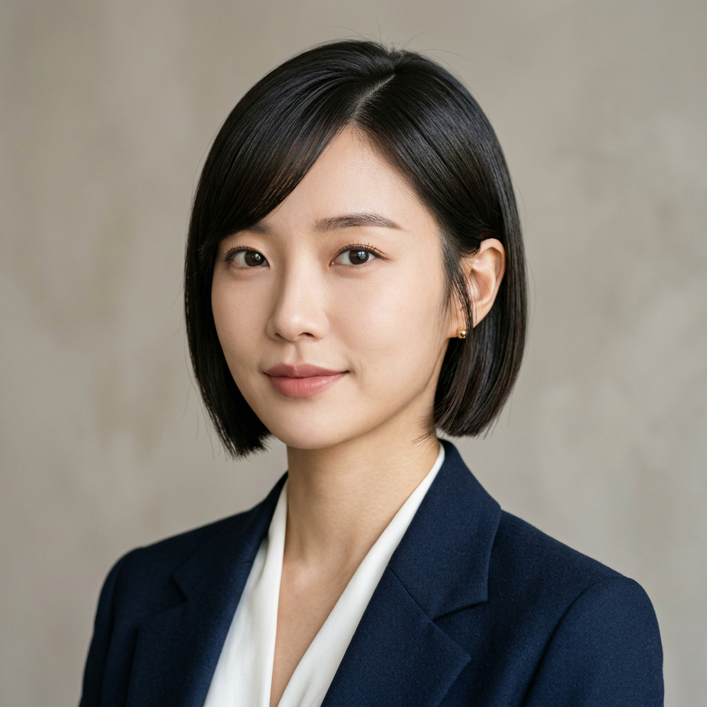 Sleek Side Part Graduated Bob