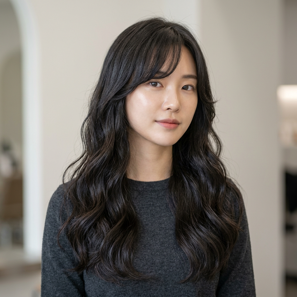 Long Wavy Hair with Face-Framing Layers