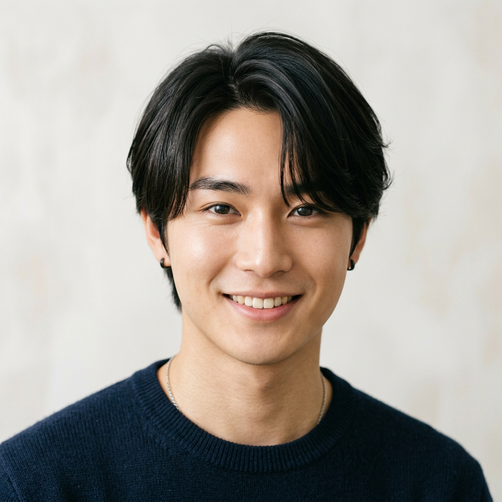 Masculine Medium Soft Side Part