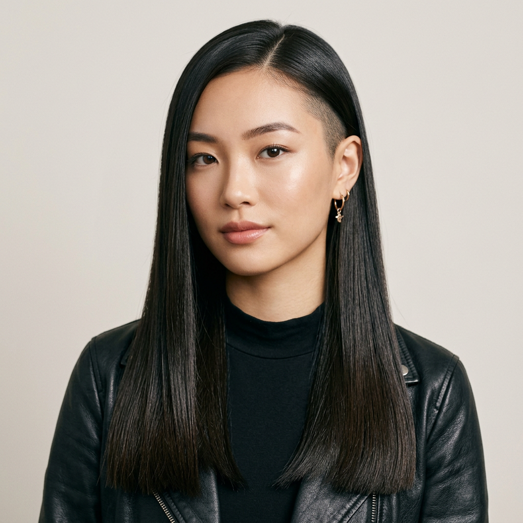 Sleek Blunt Long with Undercut