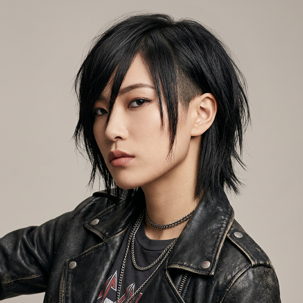 Choppy Layered Bob with Undercut