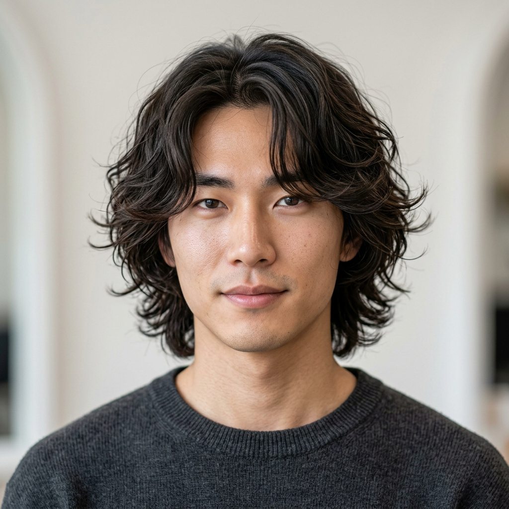 Mid-Length Flow with Natural Texture