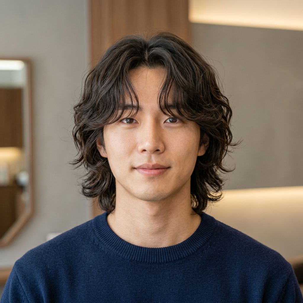 Korean Masculine Layered Medium Flow