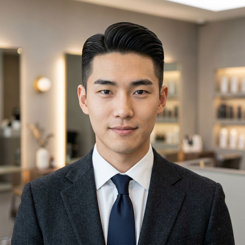 Sleek Undercut with Styled Top
