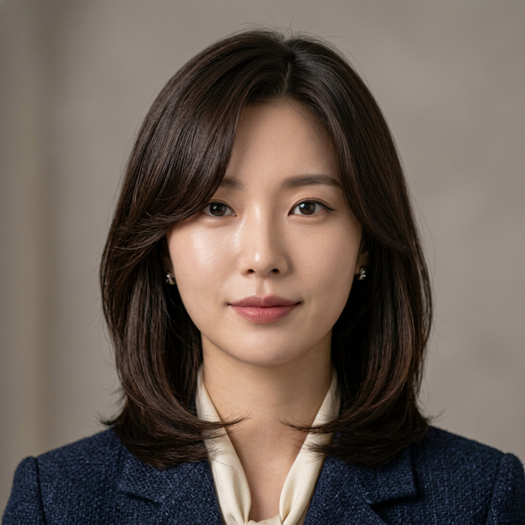 Elegant Mid-Length Layered Bob with Deep Side Part