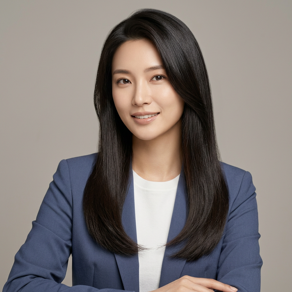 Straight Long Hair with Subtle Volume