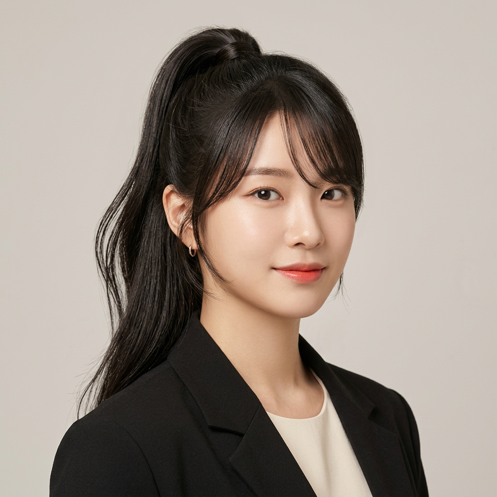 Feminine Power Ponytail with Face Frame
