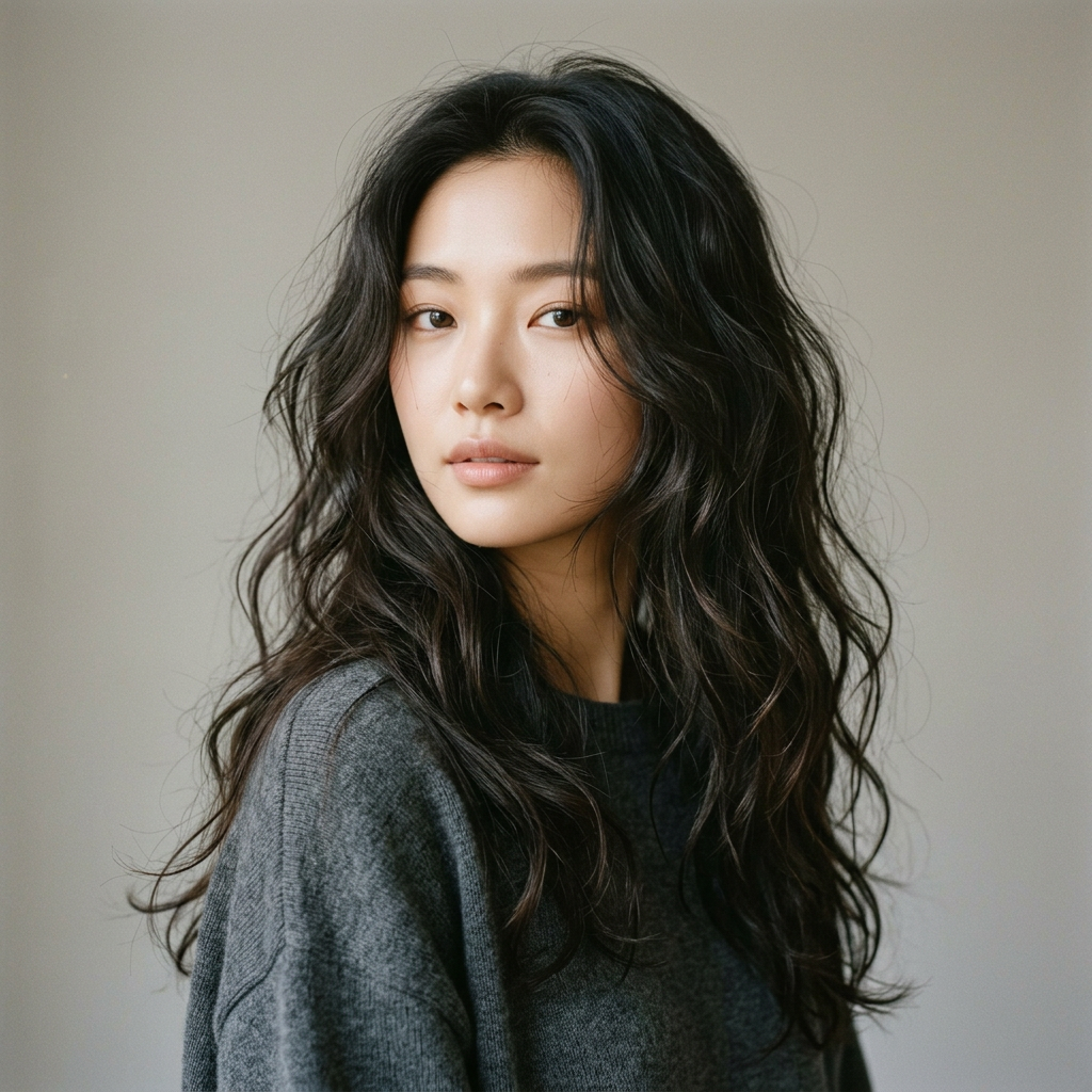Natural Long Wavy Messy Hair