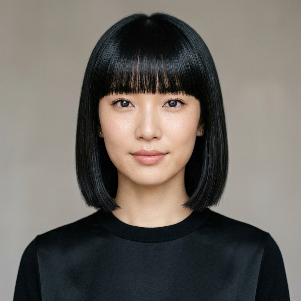 Sleek and Polished Blunt Bob