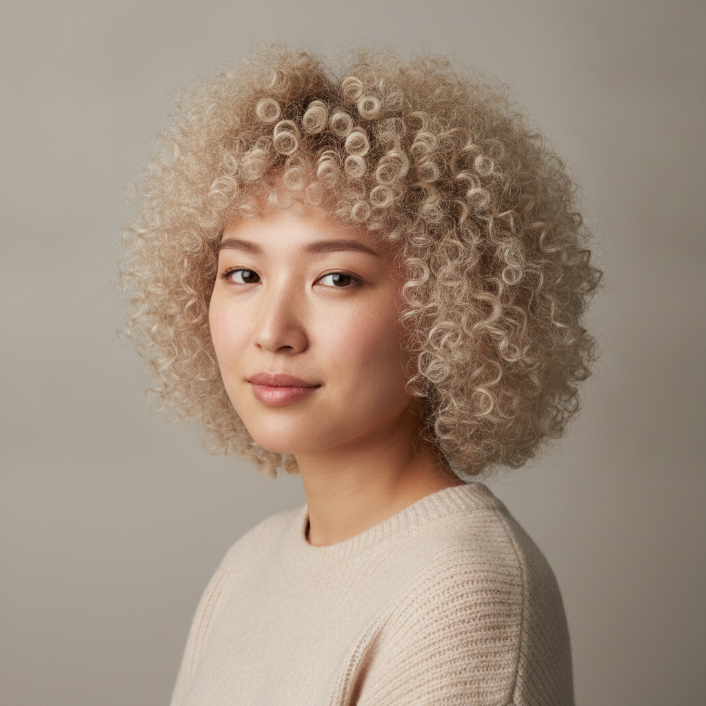Shadow Perm Bleached Halo