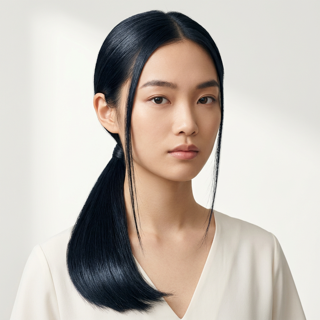 Low Nape Gathered Tail