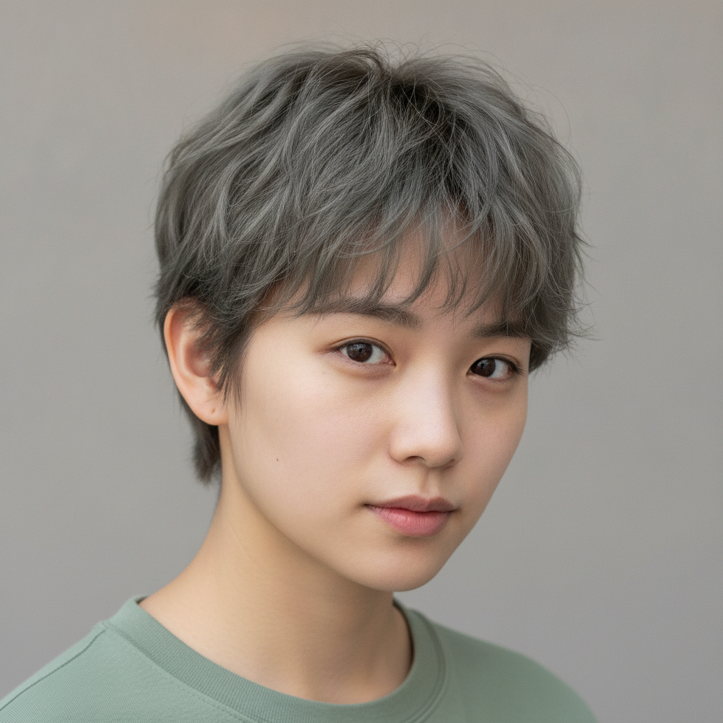 Japanese Point Cut Ragged Crop