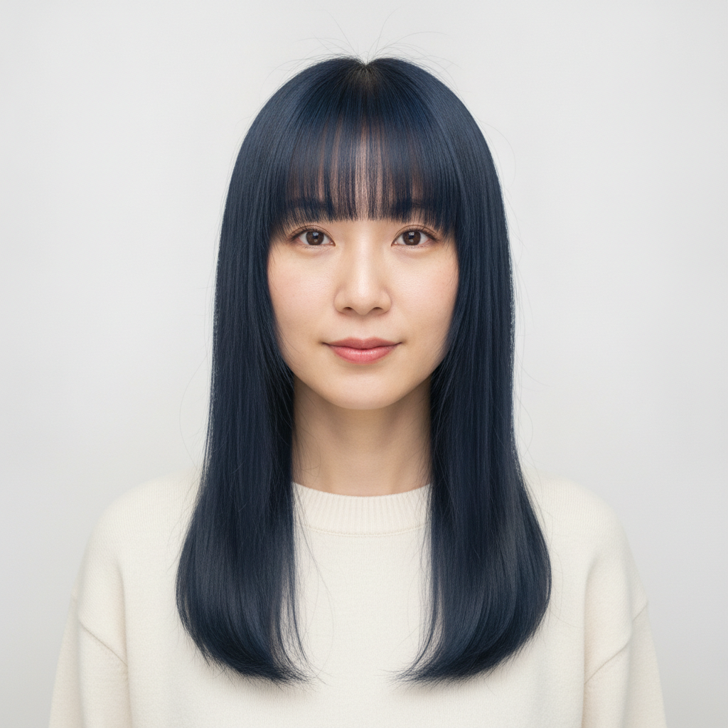 Mens Hime Long Straight
