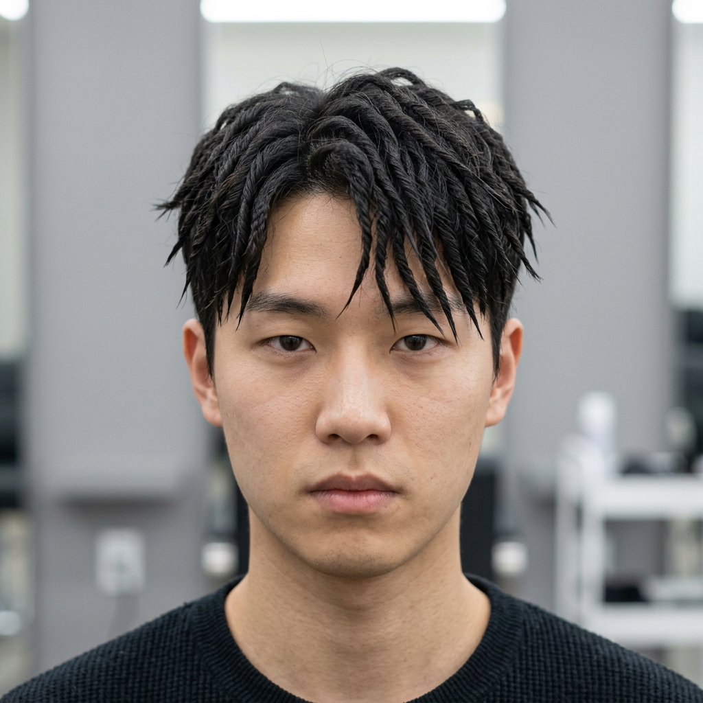 Mens Twist Spiral Perm