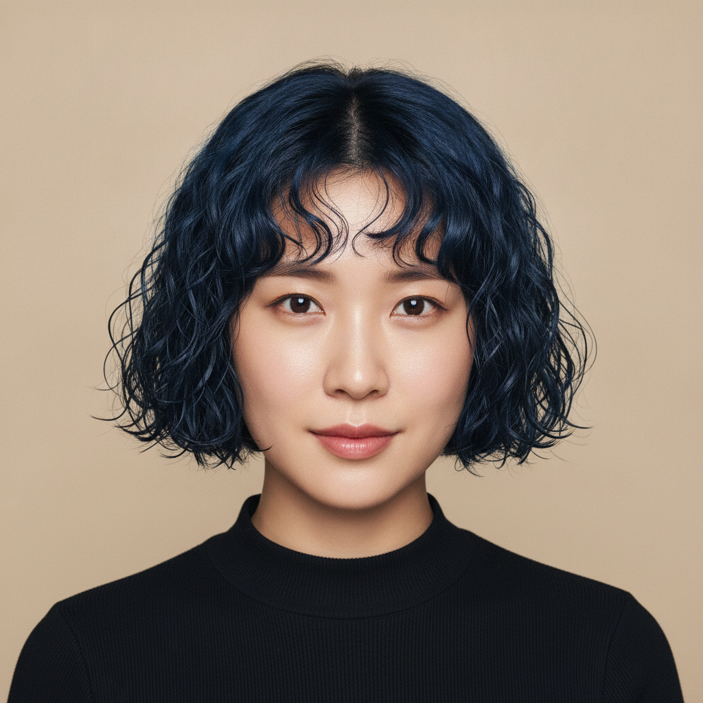 Wet-Look Spiral Mini Bob