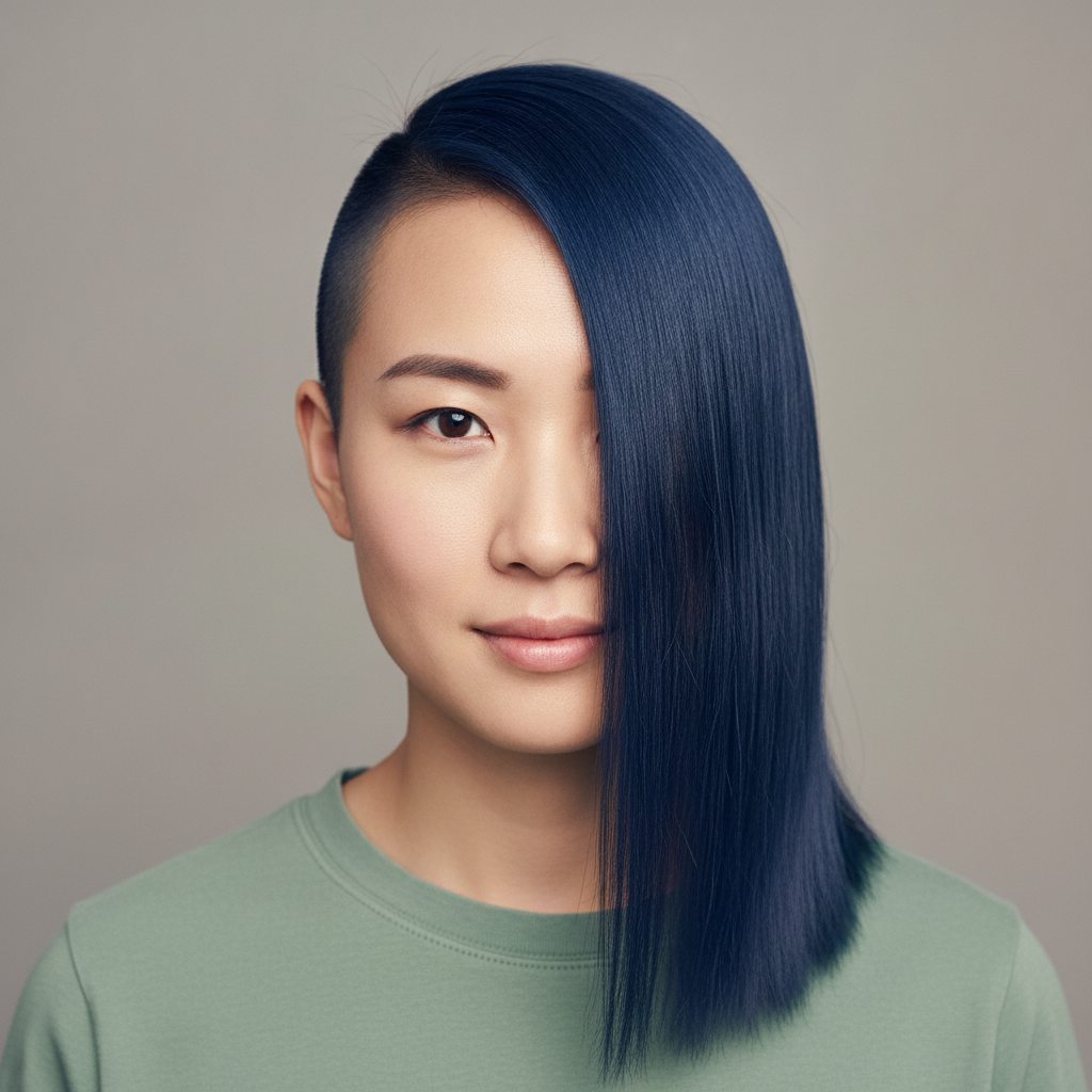 Asymmetric Long Side Shaved Side