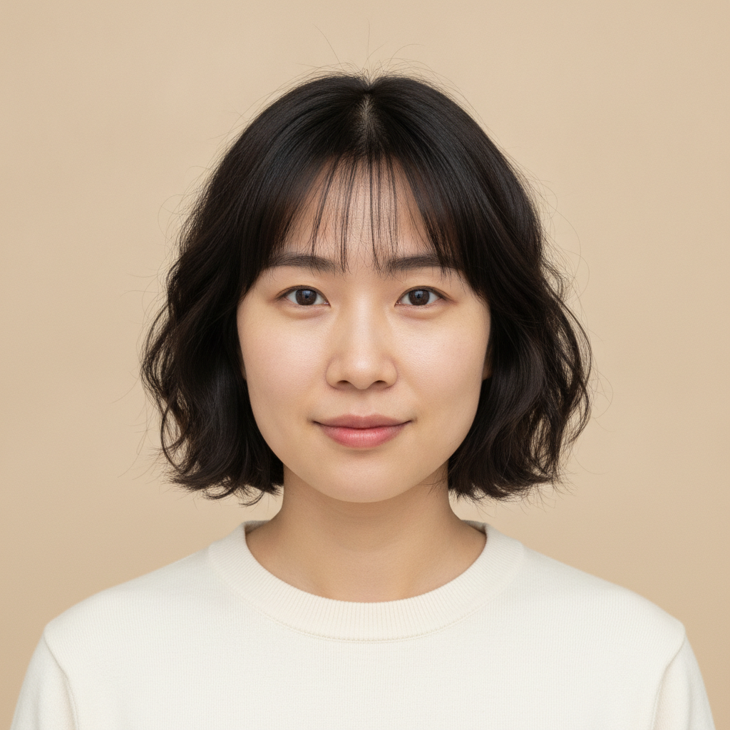 Korean Perm Ear-Length S