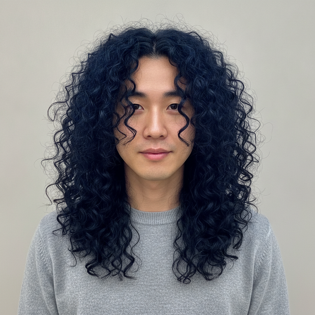 Tight-Curl Long Undercut