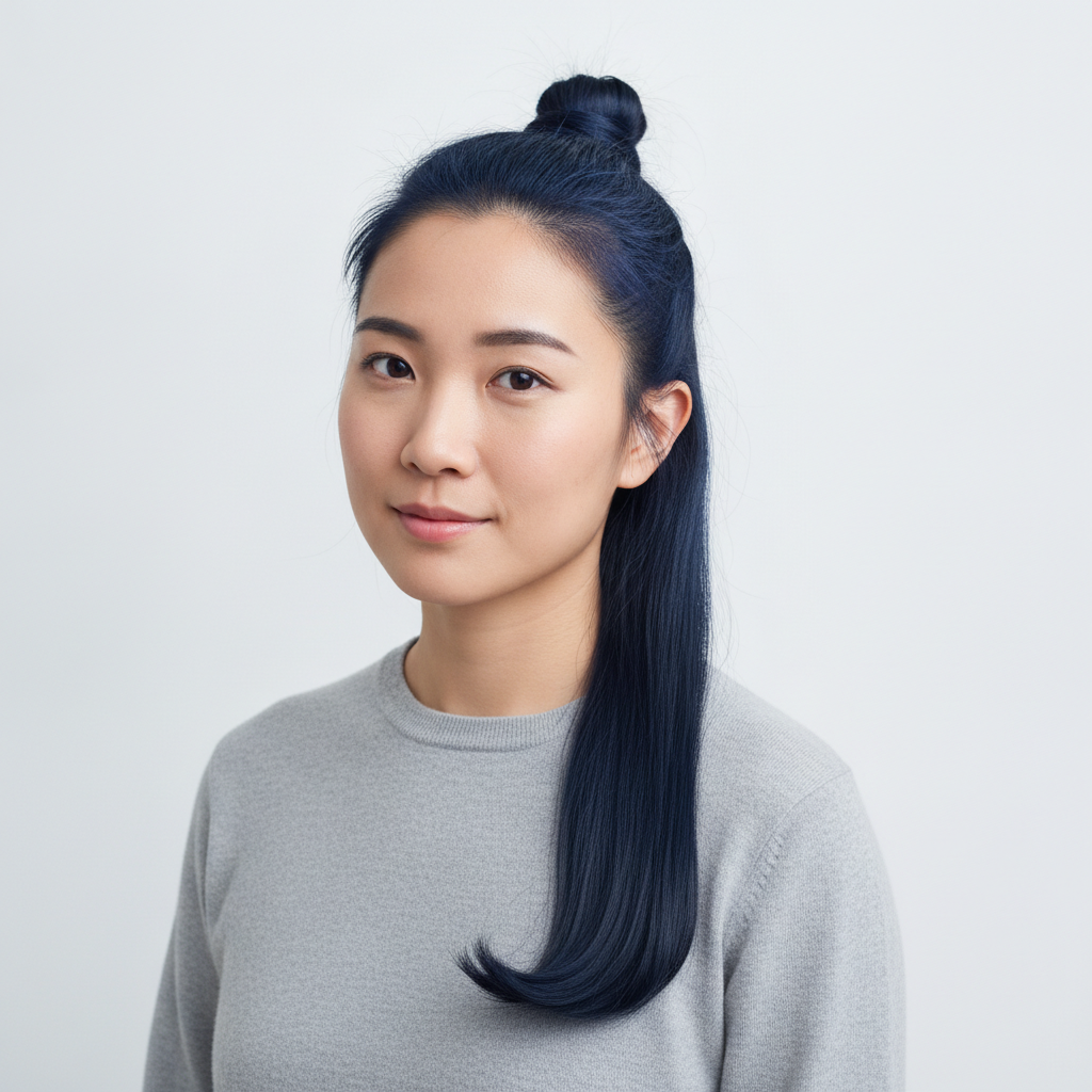 Topknot with C-Tail Ends