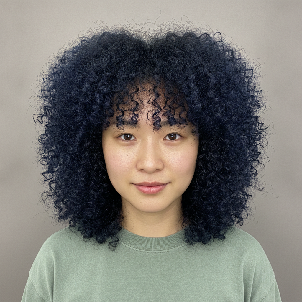 Long Tight-Curl Halo