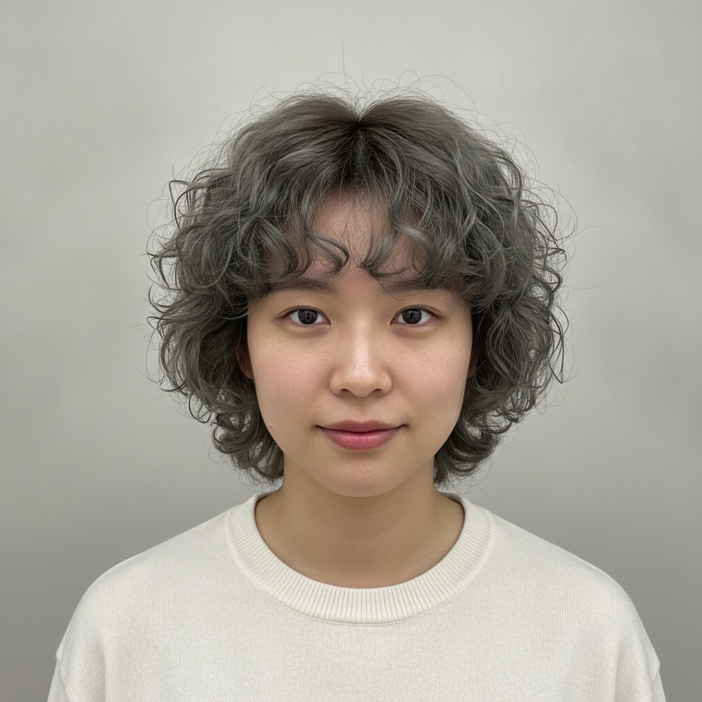 Shadow Perm Ash Grey