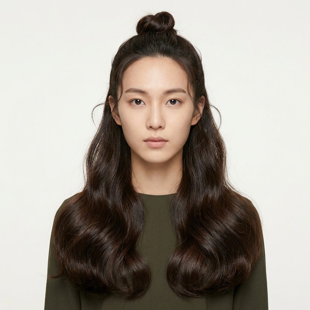 Half-Up Topknot Fluid